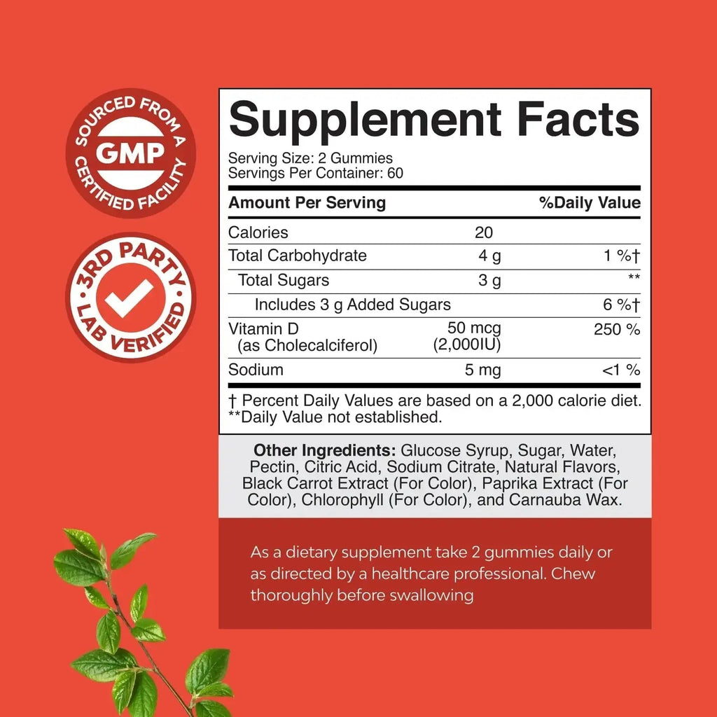 Bundle of Potent Daily Multivitamin Gummies - Wellness Blend of Vitamin D A C E B12 Zinc & Biotin for Energy & Immunity and Vitamin D3 Gummies Natures Craft Au supplements