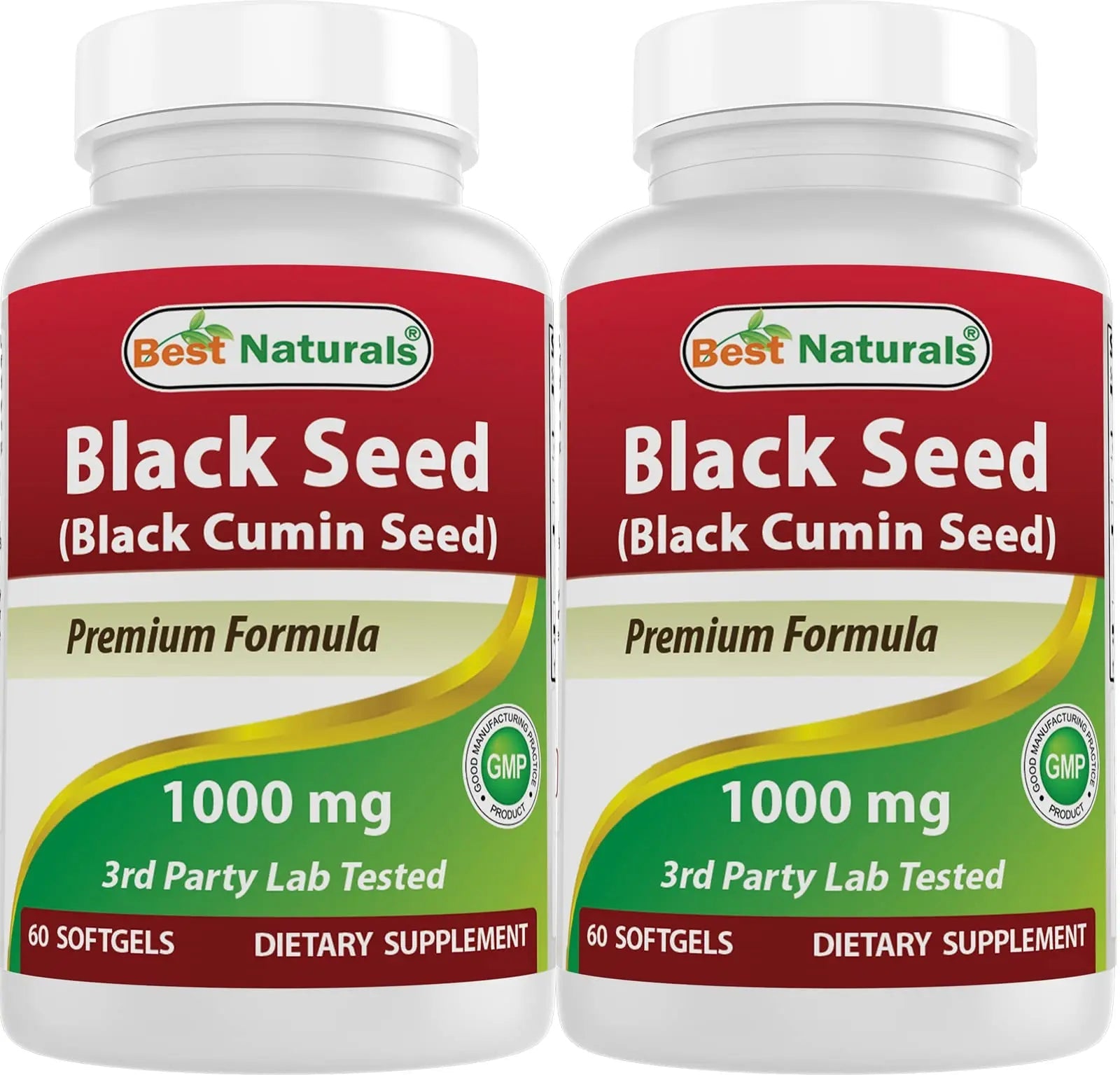 Best Naturals 2 Packs Black Seed Oil Capsules 1000 mg (Non-GMO) Nigella Sativa Best Naturals Au supplements