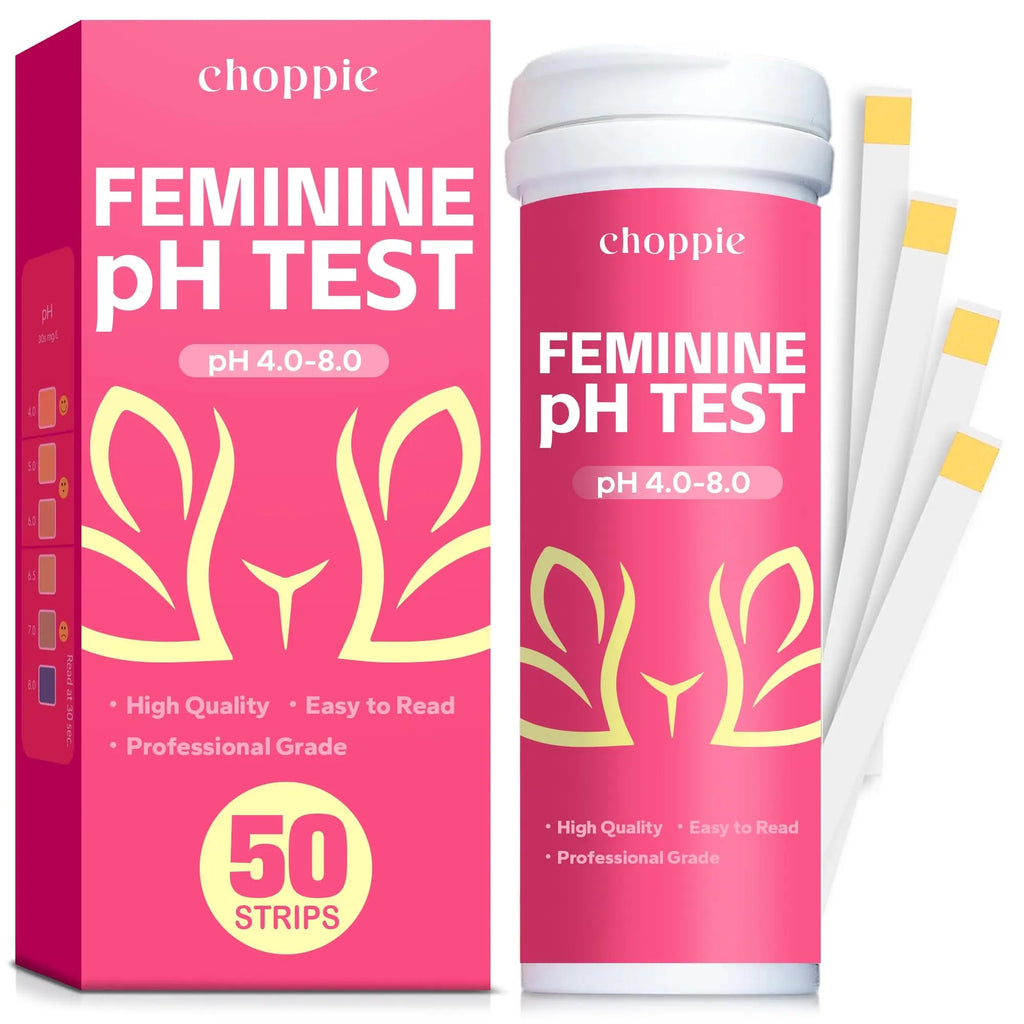 Choppie Vaginal Health pH Test Strips (50 Strips), pH Balance Test Strips for Women, Vaginal pH Test Strips Choppie Au supplements