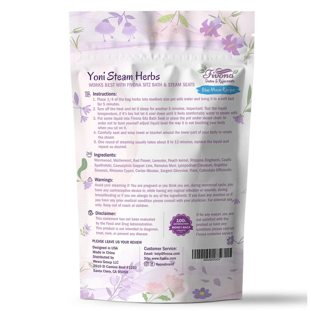 FIVONA Yoni Steaming Herbs - For Feminine Use And Rituals - V-Detox, Cleanse, Wash, Odor Control FIVONA Au supplements