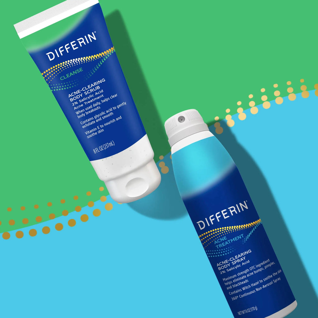 Differin Body Scrub with Salicylic Acid Acne Clearing Improves Tone and Texture Prone Skin Differin Au supplements