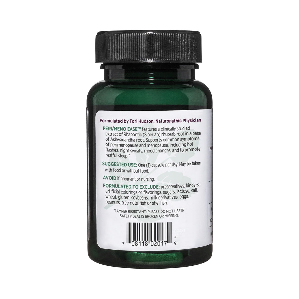 Vitanica Peri/Meno Ease - for Perimenopause and Menopause Symptoms - Hot Flash Relief with Clinically Studied Siberian Rhubarb Extract - Supports Sleep and Stress with Ashwagandha - Vegan - 30 Caps Vitanica Au supplements