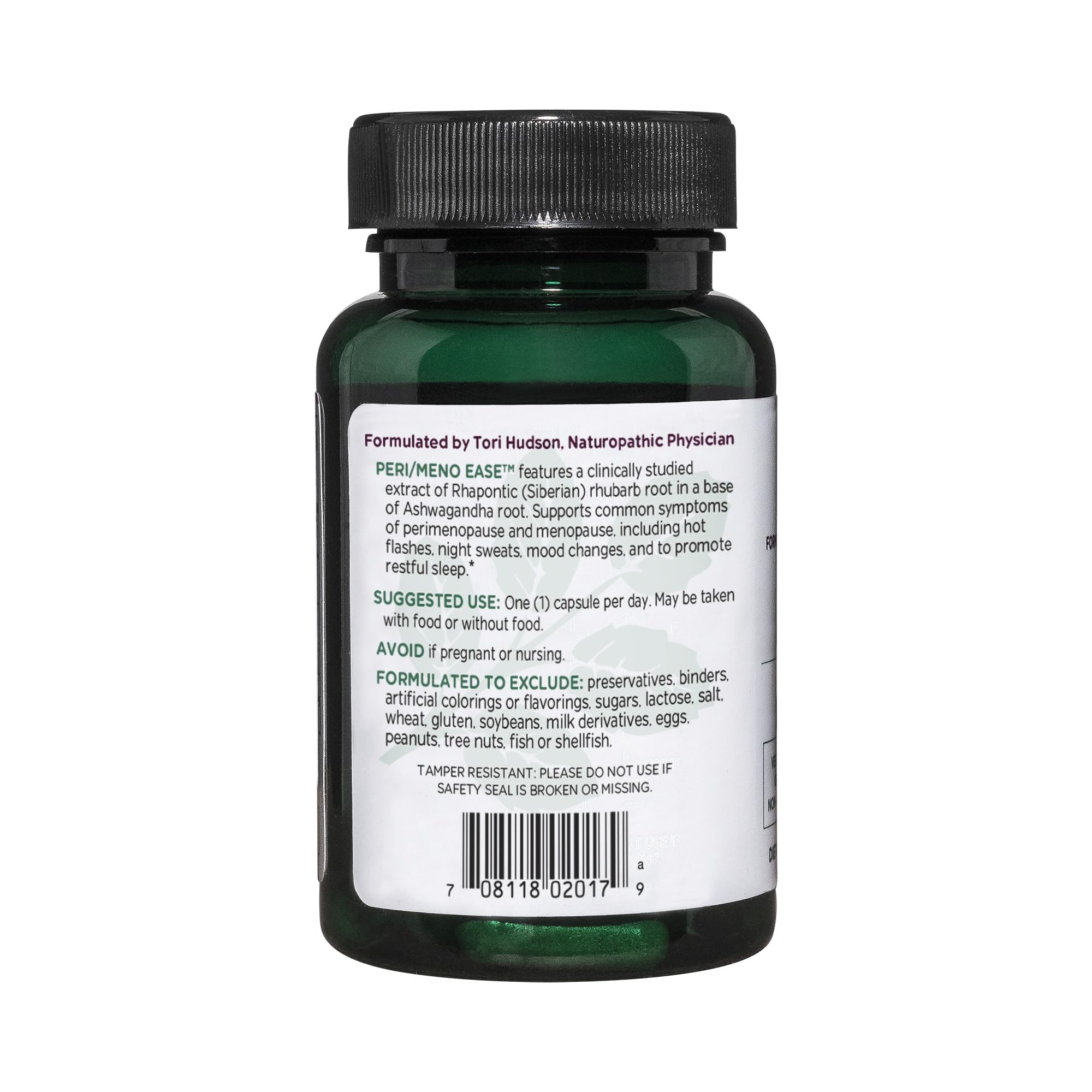 Vitanica Peri/Meno Ease - for Perimenopause and Menopause Symptoms - Hot Flash Relief with Clinically Studied Siberian Rhubarb Extract - Supports Sleep and Stress with Ashwagandha - Vegan - 30 Caps Vitanica Au supplements