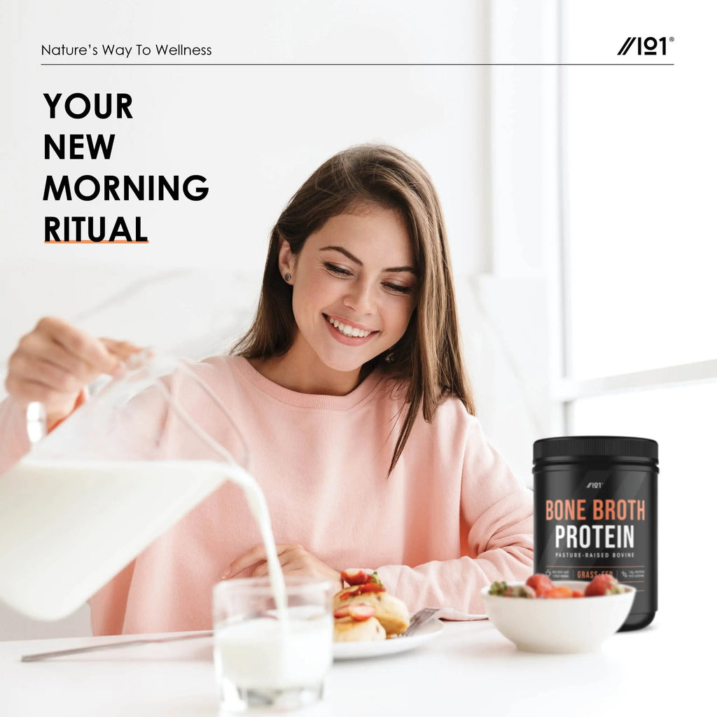 Bone Broth Beef Protein Powder - 400g - Unflavoured - 100% Grass-Fed & Pasture Raised Beef ALPHA01 Au supplements