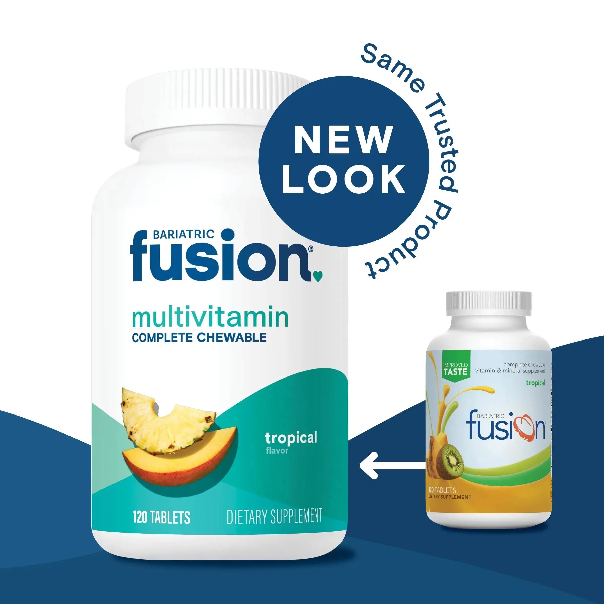 Bariatric Fusion Bariatric Multivitamin with Iron Complete Chewable | Tropical Flavor | Post Bariatric Vitamins Bariatric Fusion Au supplements