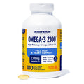 Oceanblue Professional Omega-3 2100 – 180 ct – Triple Strength Burpless Fish Oil Supplement with High-Potency EPA, DHA, DPA