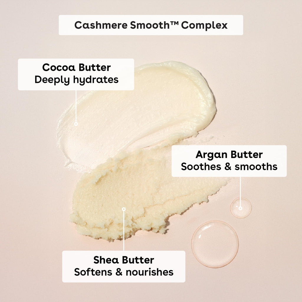 eos Cashmere Skin Collection Pre-Shave Scrub- Vanilla Cashmere, Exfoliating Body Scrub, Vanilla Body Scrub, Hydrating, Shea Sugar, 7 fl oz