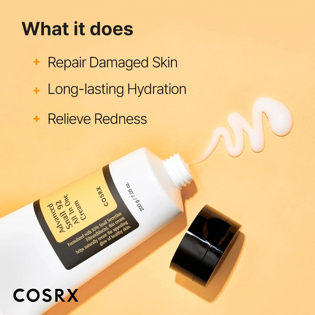COSRX Snail Mucin 92% Moisturizer, Daily Repair Face Gel Cream for Dry, Sensitive Skin COSRX Au supplements