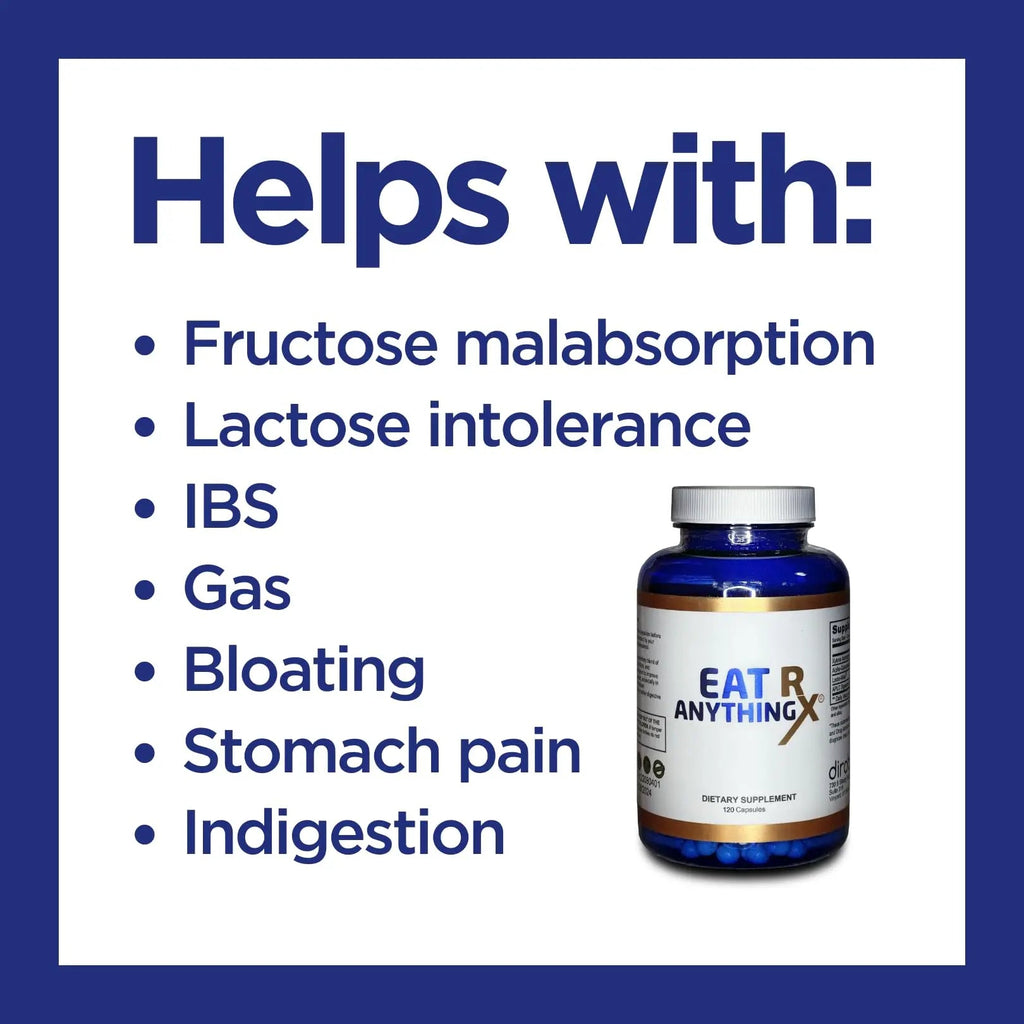Dirobi Eat Anything Rx Xylose Isomerase Supplement, Digestive Enzymes for Fructose Dirobi Au supplements