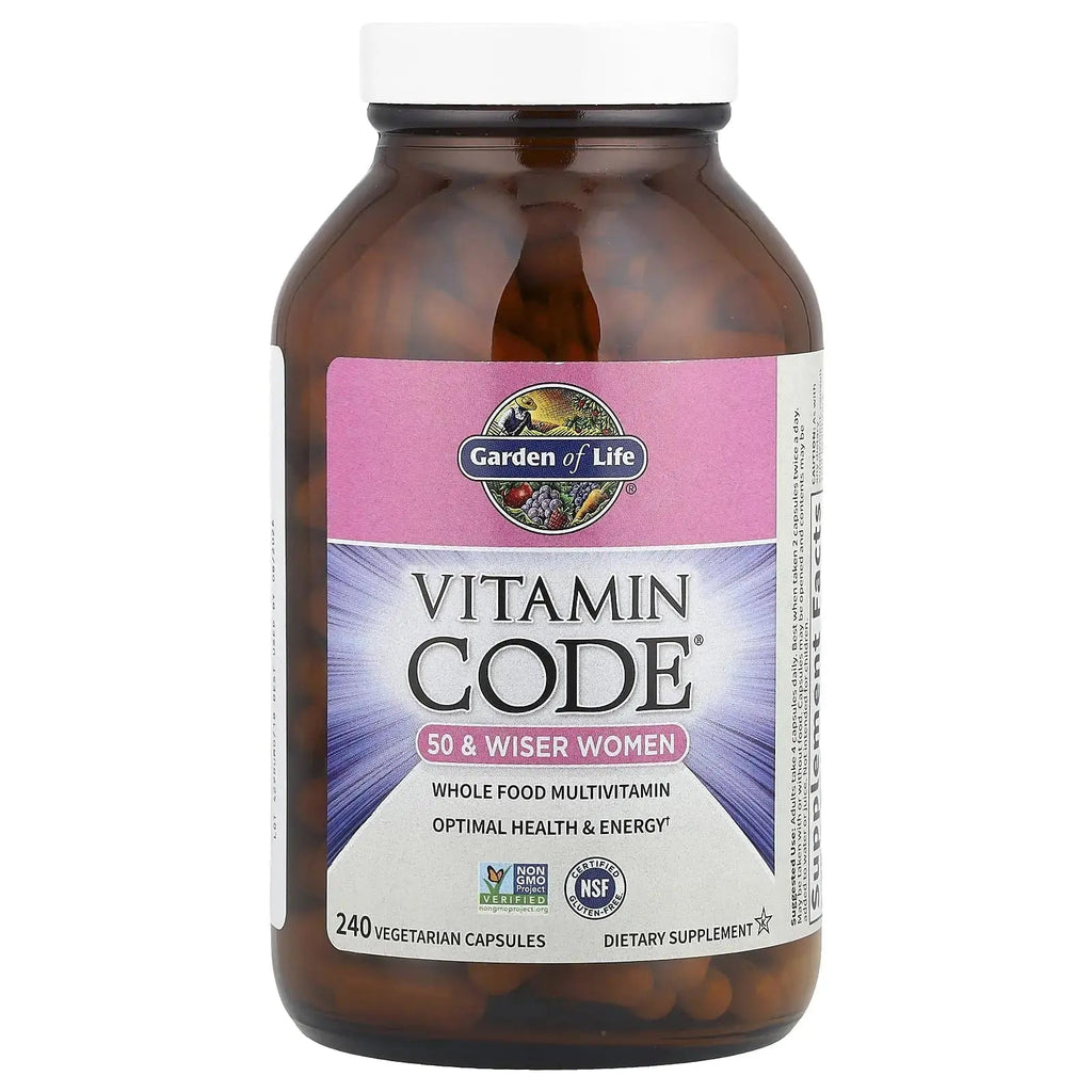 Garden of Life Vitamin Code Multivitamin for Women 50 & Over, B Vitamins, A, C, D3, E & K, CoQ10, Probiotics & Enzymes Garden of Life Au supplements