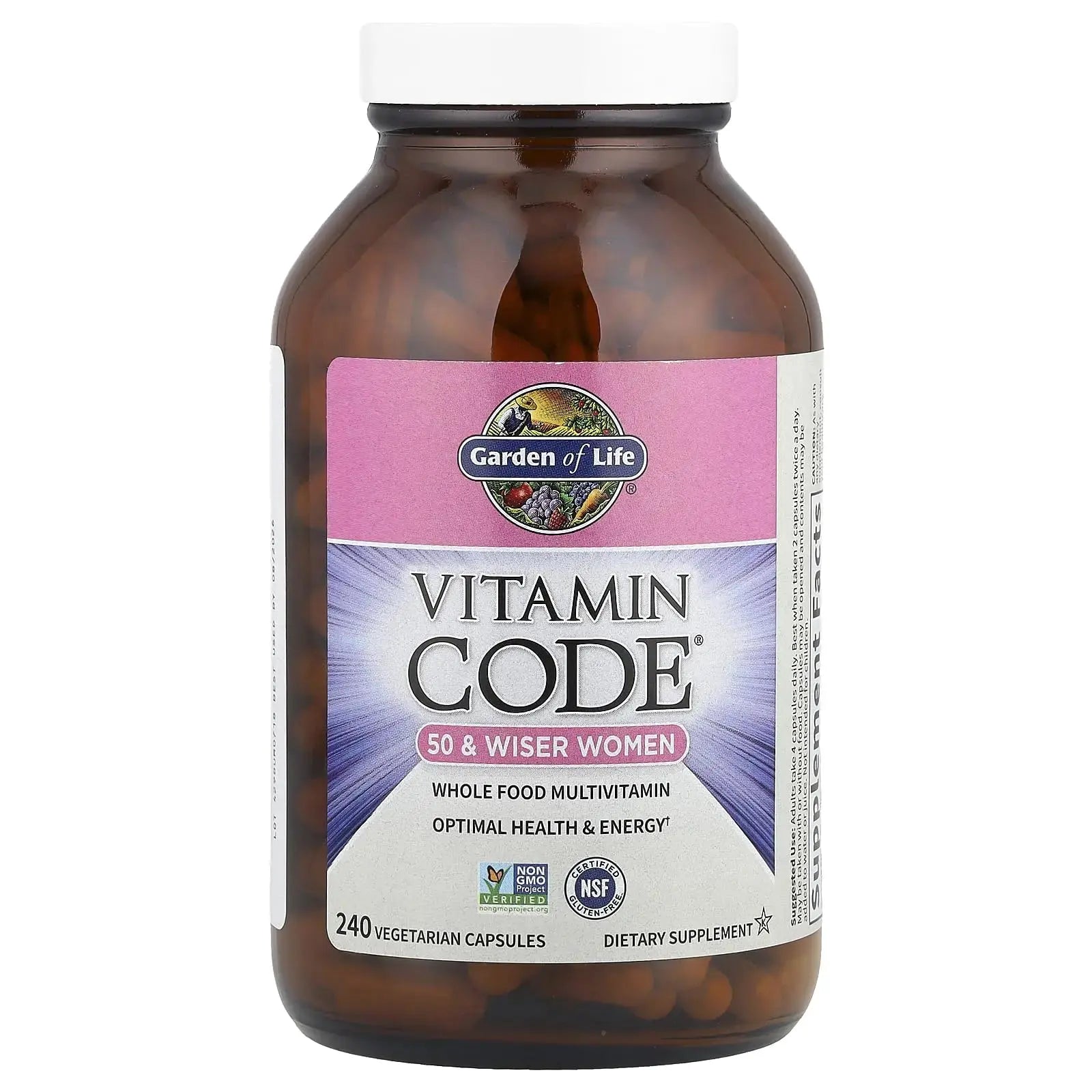 Garden of Life Vitamin Code Multivitamin for Women 50 & Over, B Vitamins, A, C, D3, E & K, CoQ10, Probiotics & Enzymes Garden of Life Au supplements