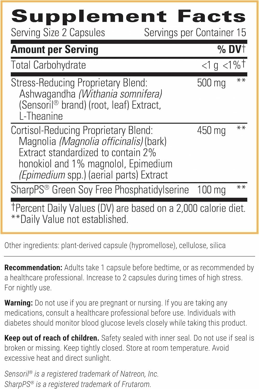 Integrative Therapeutics Cortisol Manager Allergen Free - Adrenal Health Support Supplement for Healthy Stress Response* - Vegan, Non-Dairy & Gluten-Free - 30 Capsules (15 Servings) Integrative Therapeutics Au supplements