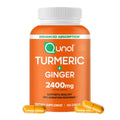 Qunol Turmeric Curcumin with Black Pepper & Ginger, 2400mg Turmeric Extract with 95% Curcuminoids, Extra Strength Supplement Qunol Au supplements