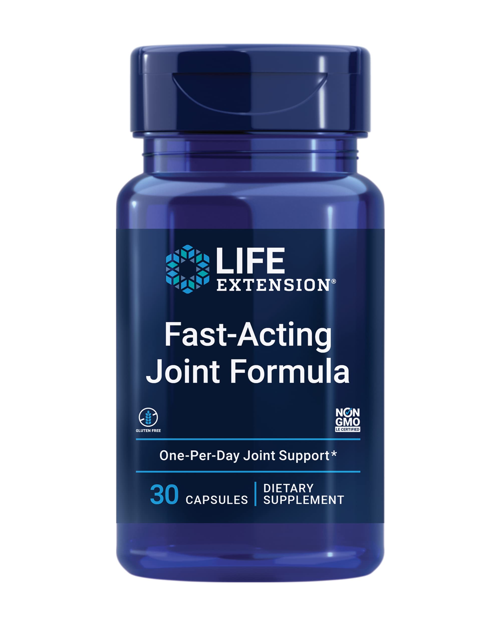 Life Extension Fast-Acting Joint Formula, Keratin, Korean Angelica, hyaluronic Acid, Joint discomfort Relief, Non-GMO, Gluten-Free, 30 Capsules Life Extension Au supplements