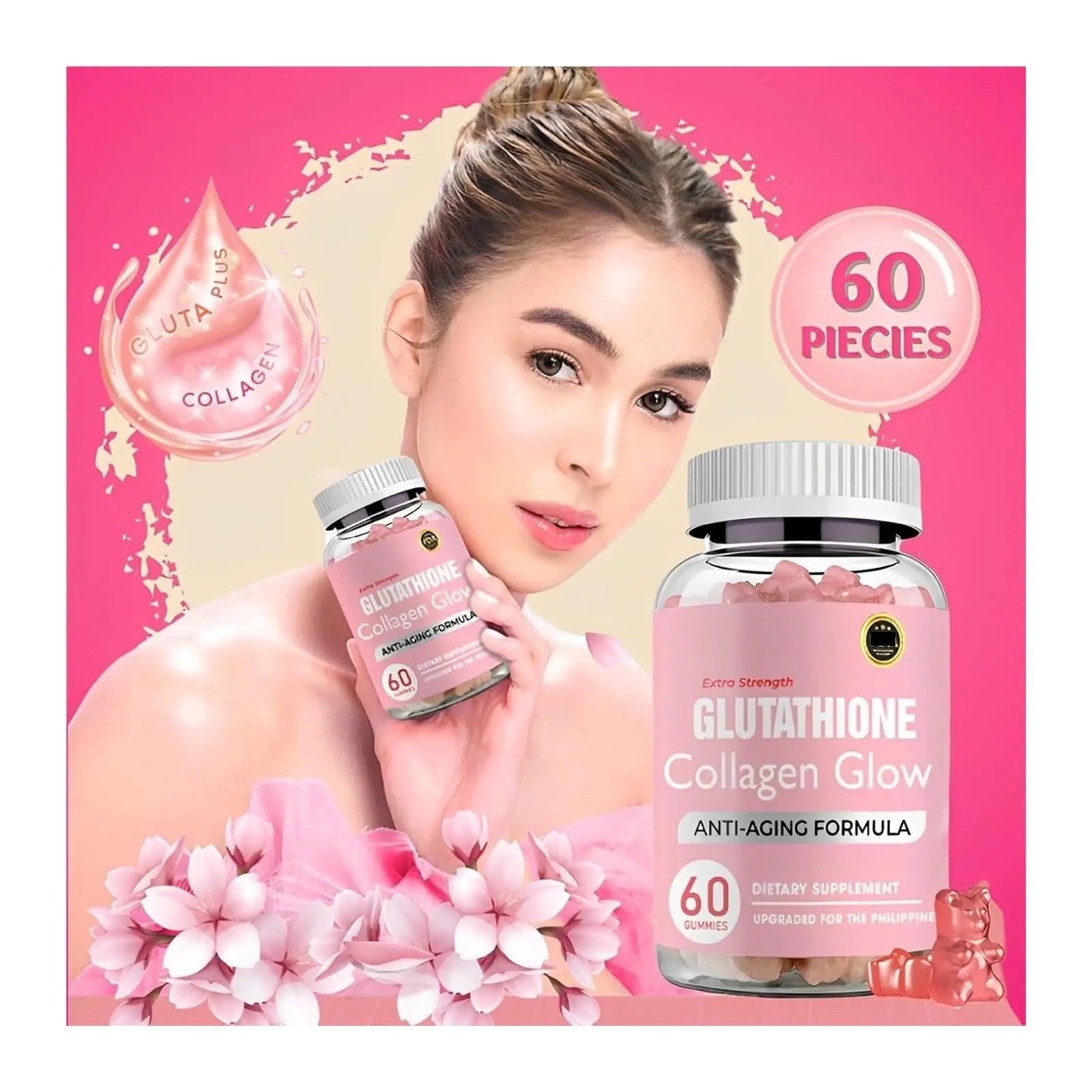 Glutathione Collagen Gummies, Glutathione Collagen Glow Gummies for Skin Care ECLAYA Au supplements