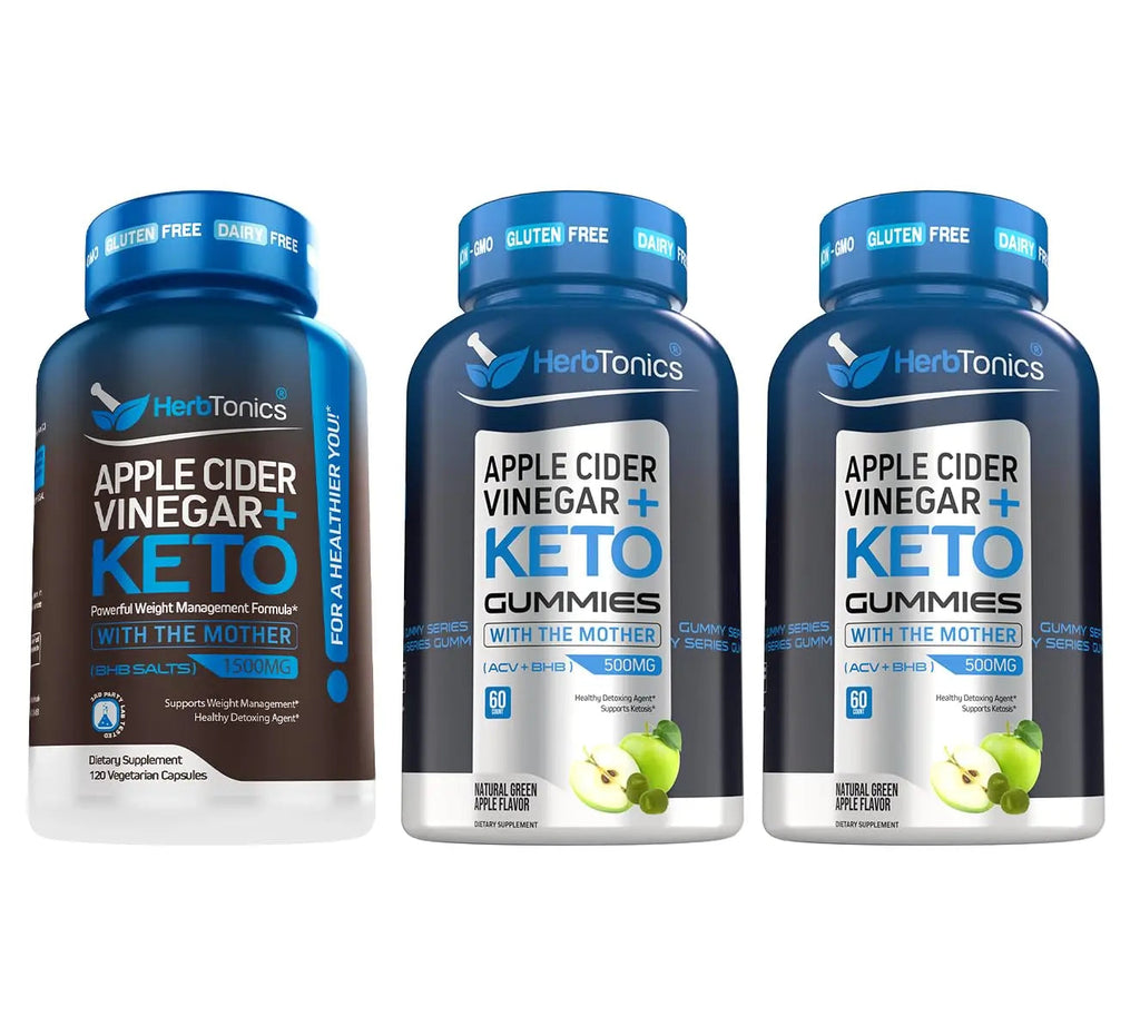 Herbtonics Apple Cider Vinegar Capsules Plus Keto BHB | Fat Burner & Weight Loss Supplement Herbtonics Au supplements