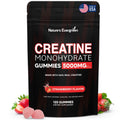 Creatine Monohydrate 5000mg Gummies, Pre-Workout 5g Creatine Gummy Supplement for Men & Women: Muscle Builder & Energy Boost, Sugar Free, Vegan, Strawberry Flavor, (120 Count) Made in USA Nature's Evergreen Au supplements