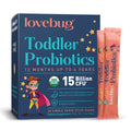 LOVEBUG Kids Probiotic Powder with Prebiotic Fiber - Toddler Immunity Support & Constipation Relief - USDA Organic Probiotics for Childrens Gut & Digestive Health