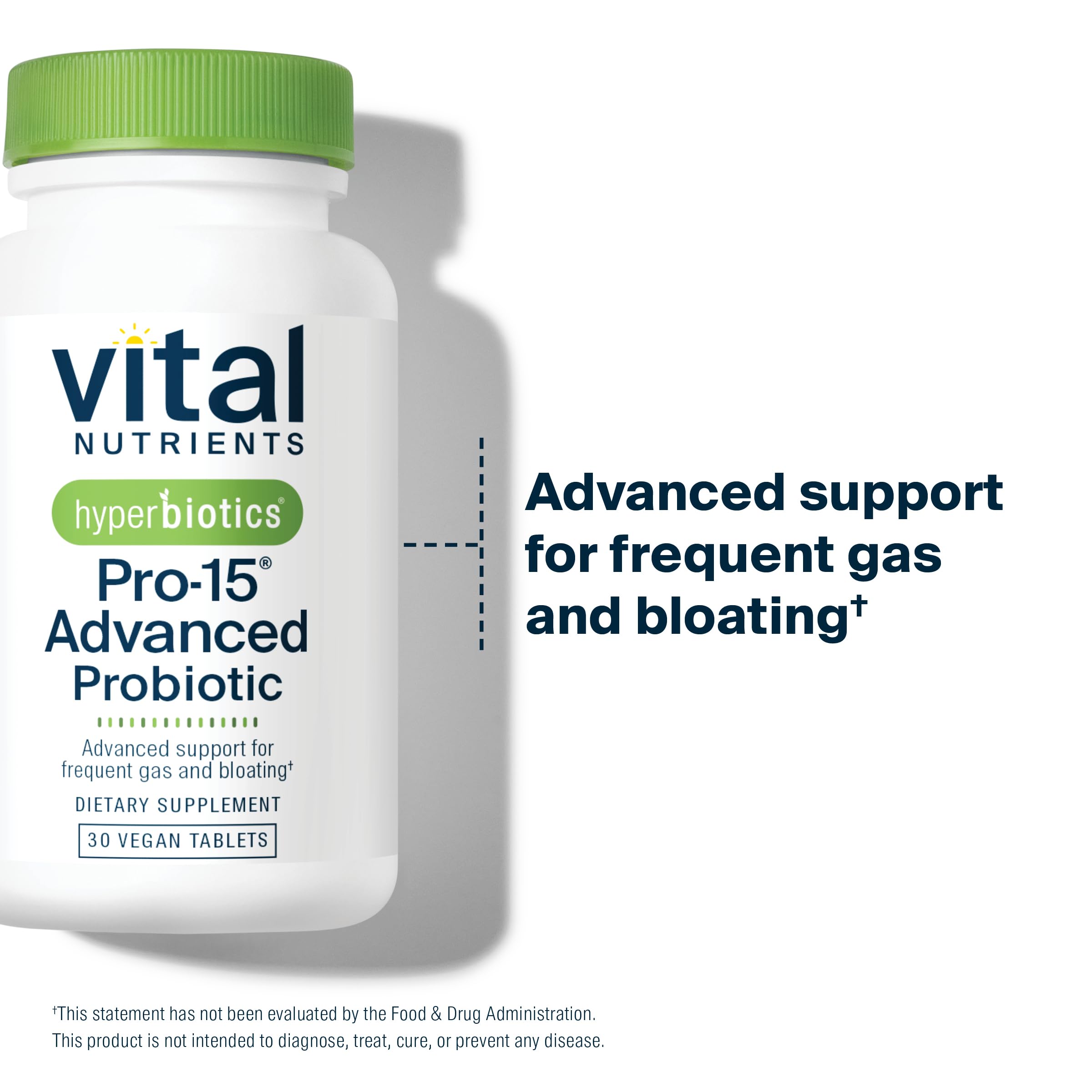 Hyperbiotics Vital Nutrients Pro-15 Advanced Probiotics for Women and Men | 15 Strains + Kiwifruit | Clinically Studied Daily Probiotics for Digestive Health, Gas, & Bloating | 30 Vegan Tablets Hyperbiotics Au supplements