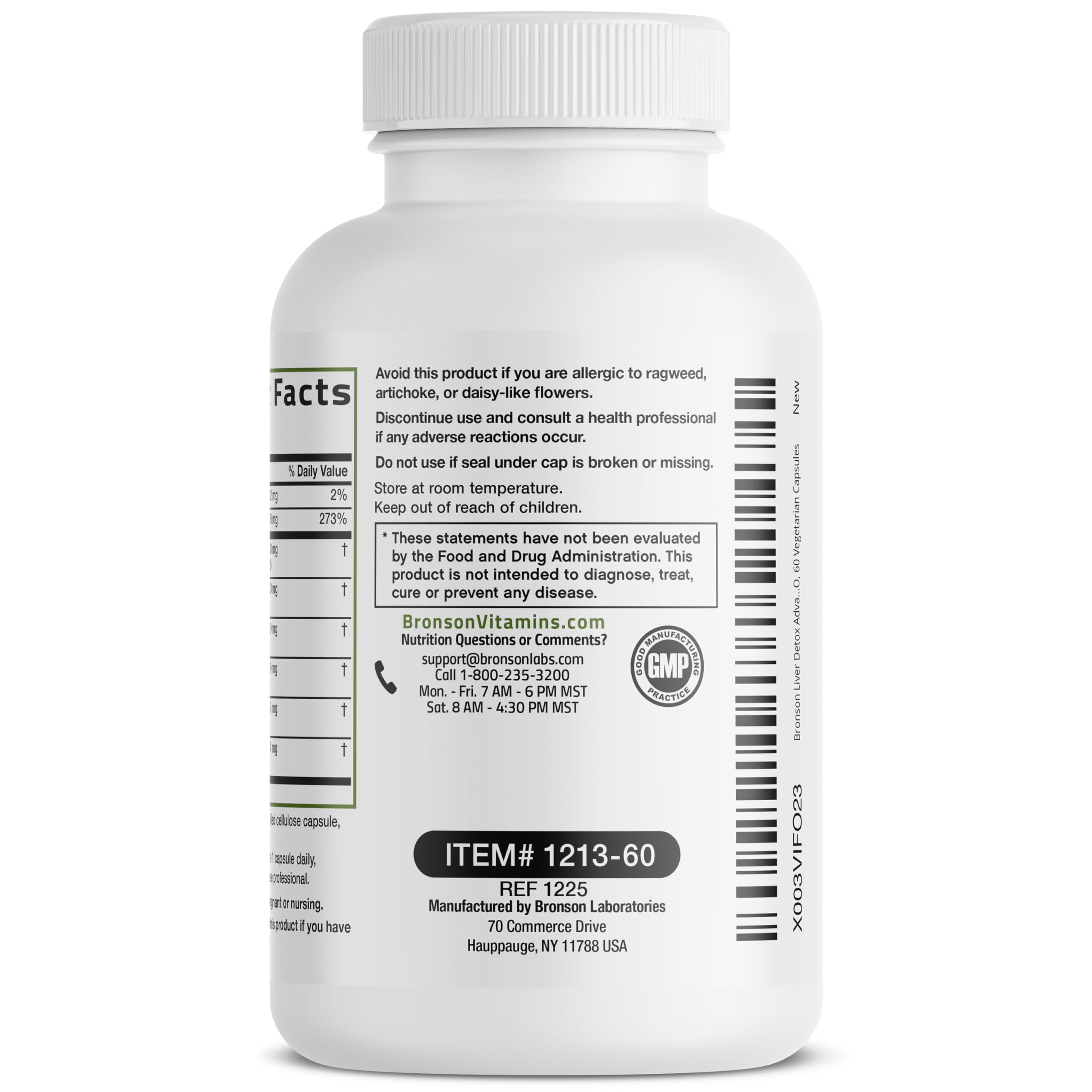 Bronson Liver Detox Advanced Detox & Cleansing Formula Supports Health Liver Function with Milk Thistle, Dandelion Extract, Turmeric, Artichoke Leaf & More