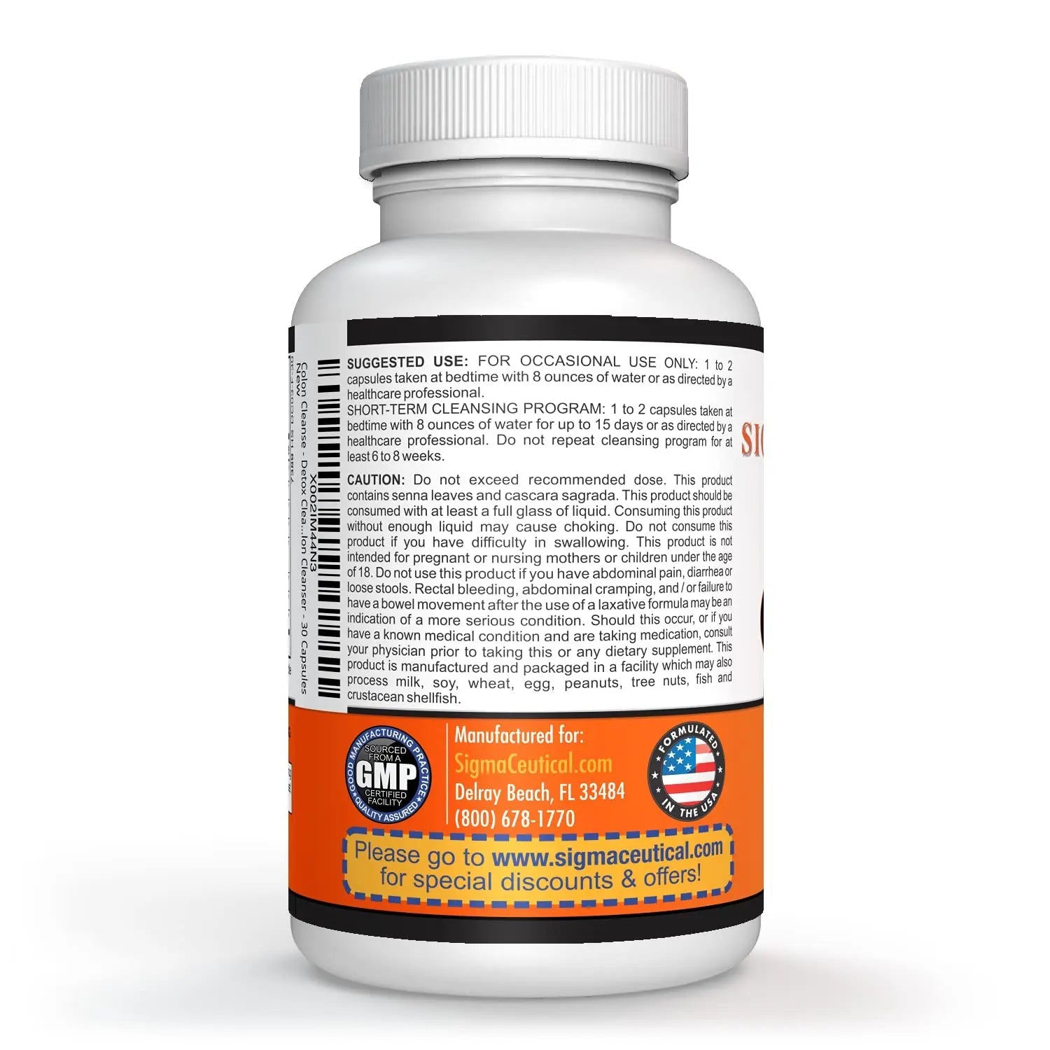 Sigmaceutical 1 Day Colon Cleanse - Detox Cleanse - Bowel Cleanse & Laxative - Bowel Detox Sigmaceutical Au supplements