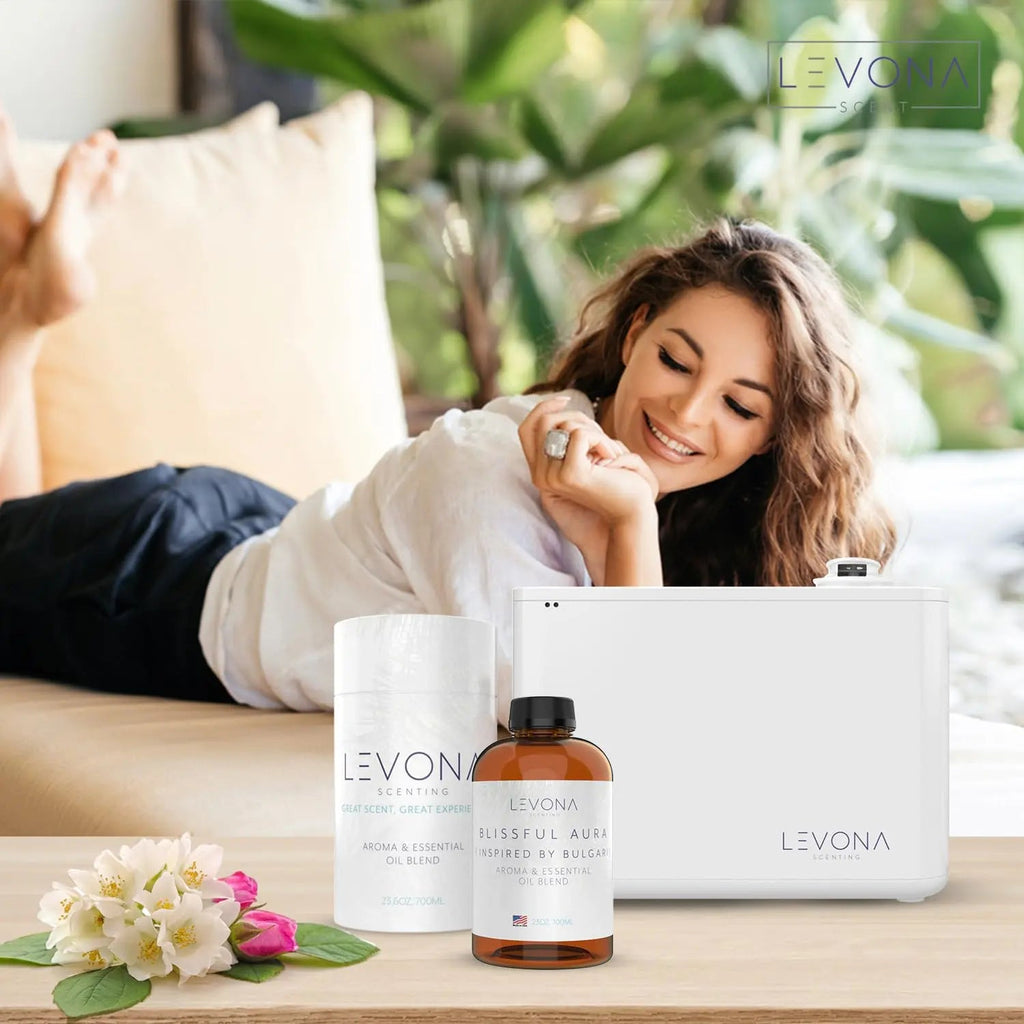 Levona Scent Essential Oils for Diffuser: Blissful Aura with Notes of Amber, Musk & Jasmine LEVONA SCENT Au supplements