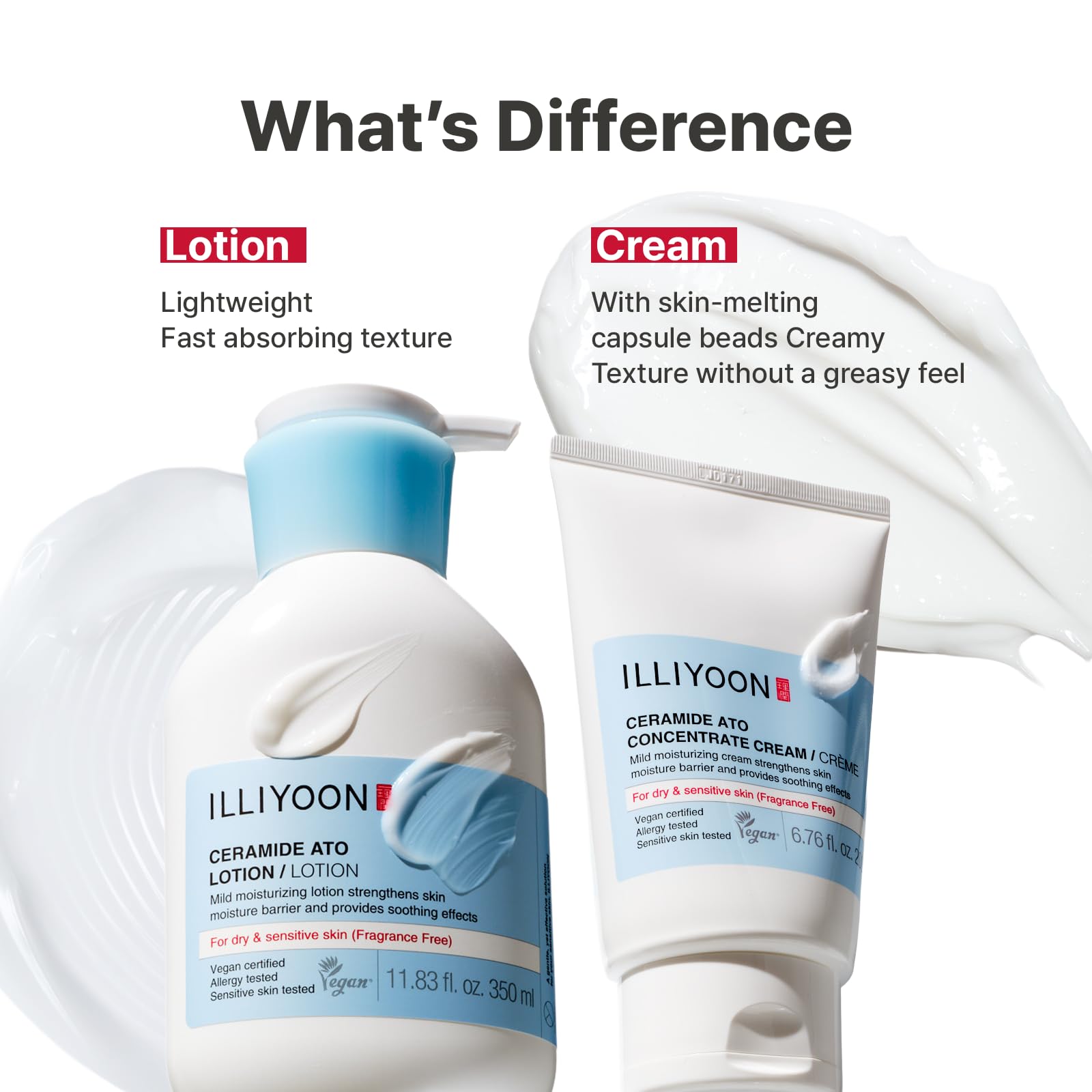 Illiyoon Ceramide Ato Concentrate Cream | Moisturizer for Dry & Sensitive Skin, 100hr Lasting Hydration