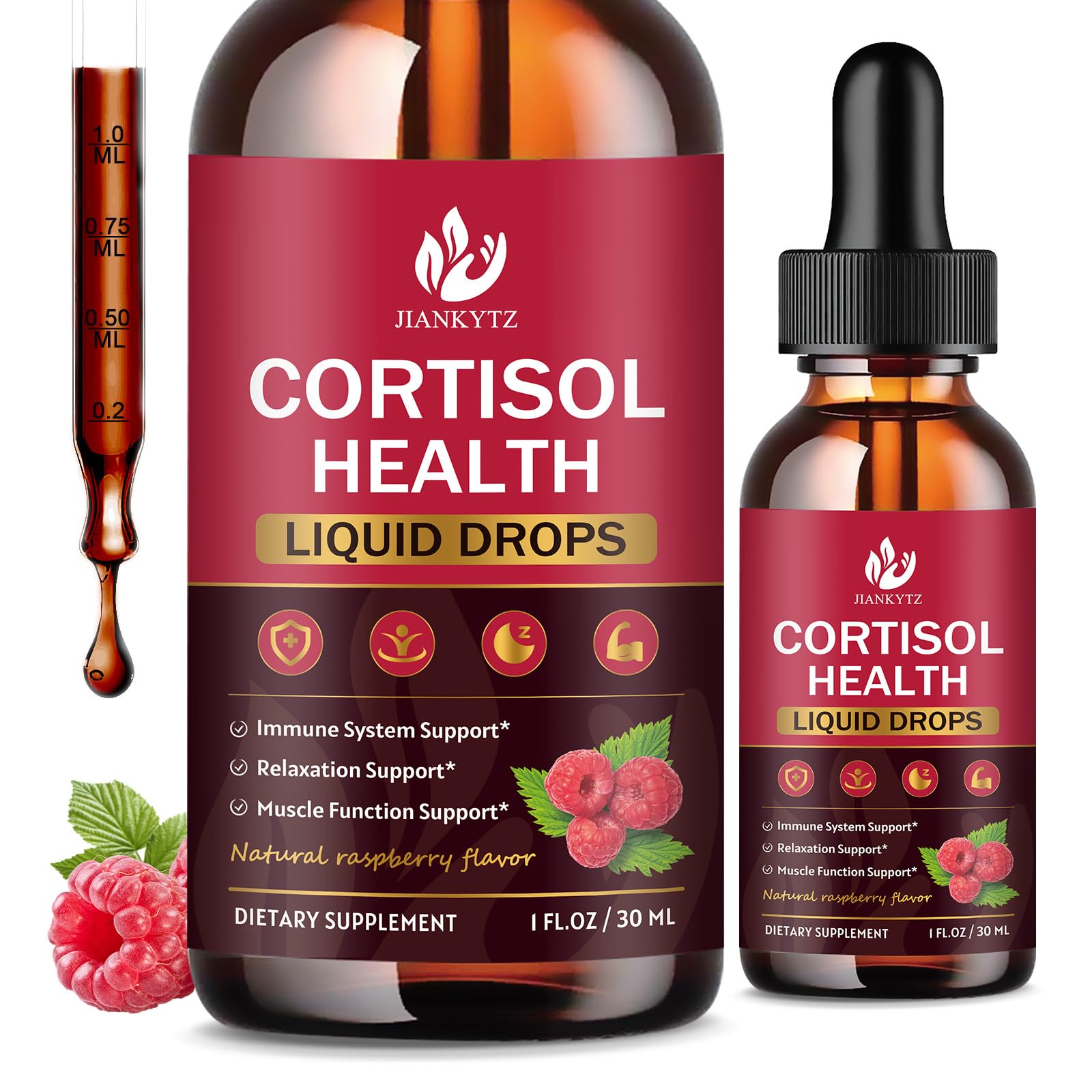 (2 Pack) Cortisol Liquid Drops for Women - Balanced Cortisol, Hormone Balance Support, Cortisol Supplements for Women with Magnesium Complex, Rhodiola Rosea, Ashwagandha, Sugar-Free, 1 Fl Oz JIANKYTZ Au supplements