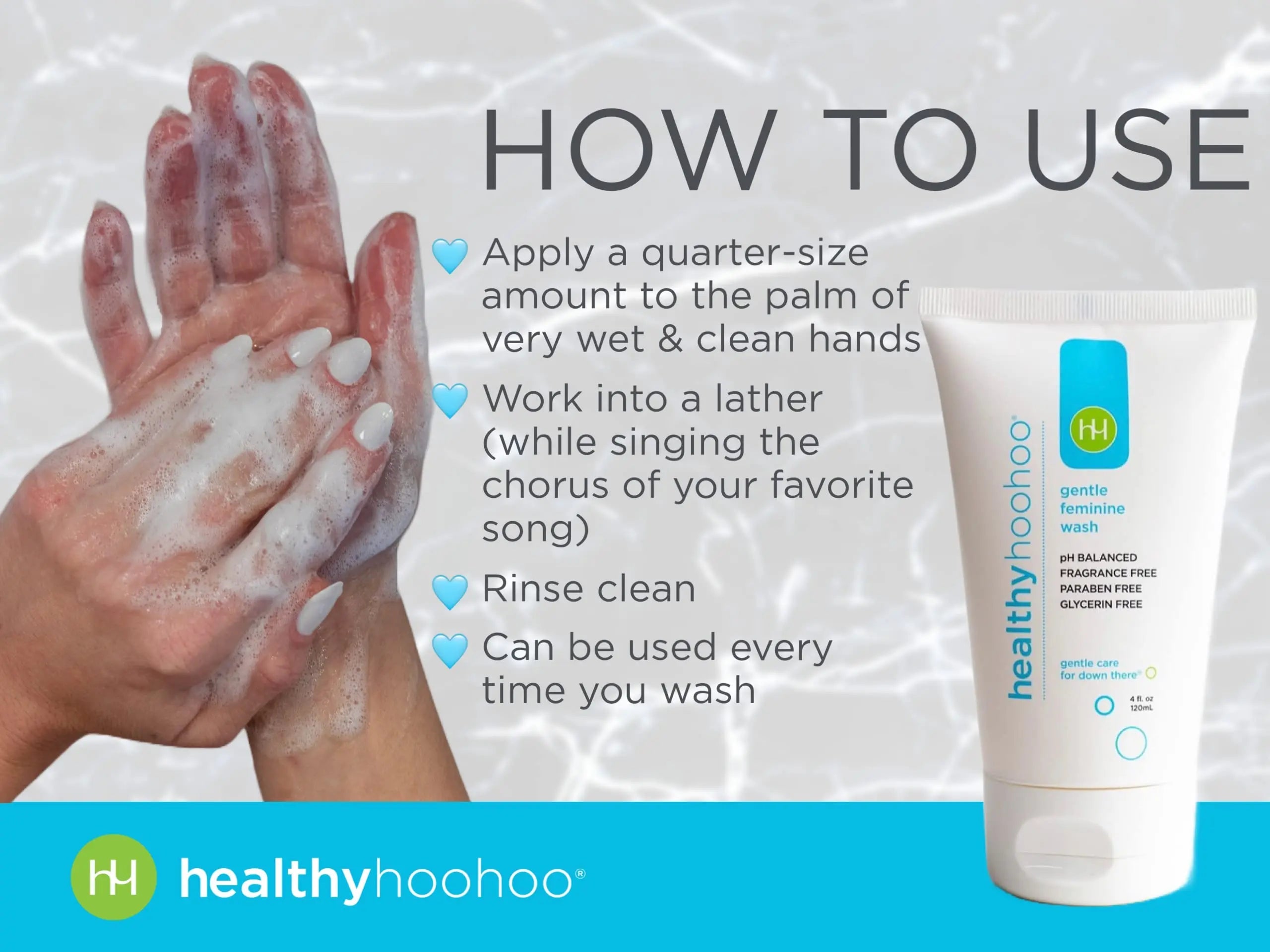 healthy hoohoo Gentle Feminine Wash - Organic Ingredients, pH Balanced, Fragrance Free healthy hoohoo Au supplements