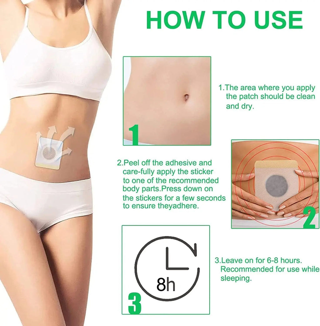 Hairline Mugwort Belly Button Patch, Natural Mugwort Essence Patch, Moxibustion Patch Hairline Au supplements