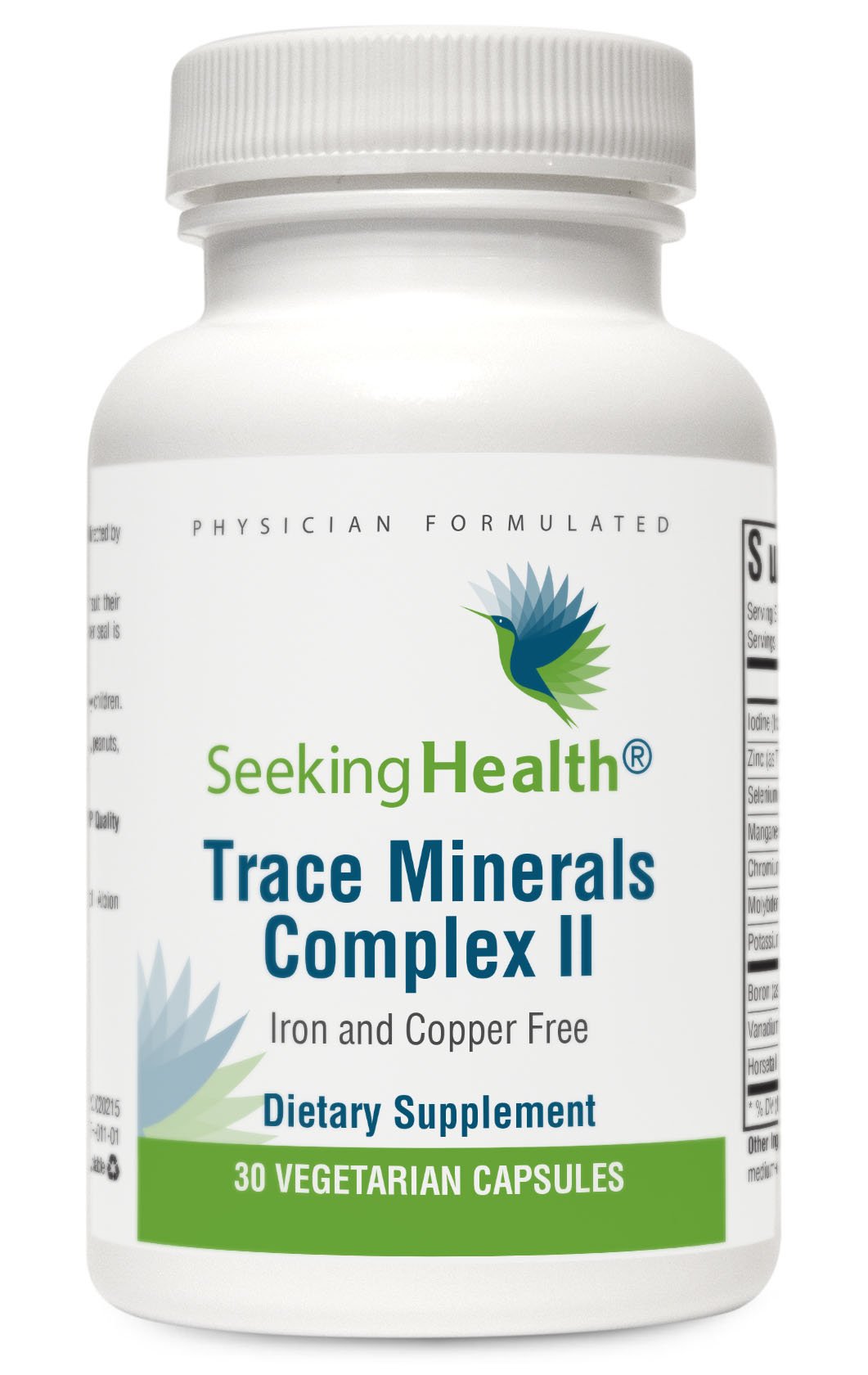 Seeking Health Trace Minerals Complex II - Immune Health & Brain Health Supplement with Zinc & Selenium - Copper- and Iron-Free Formula - Energy, Skin & Hair Support Supplement - 30 Capsules