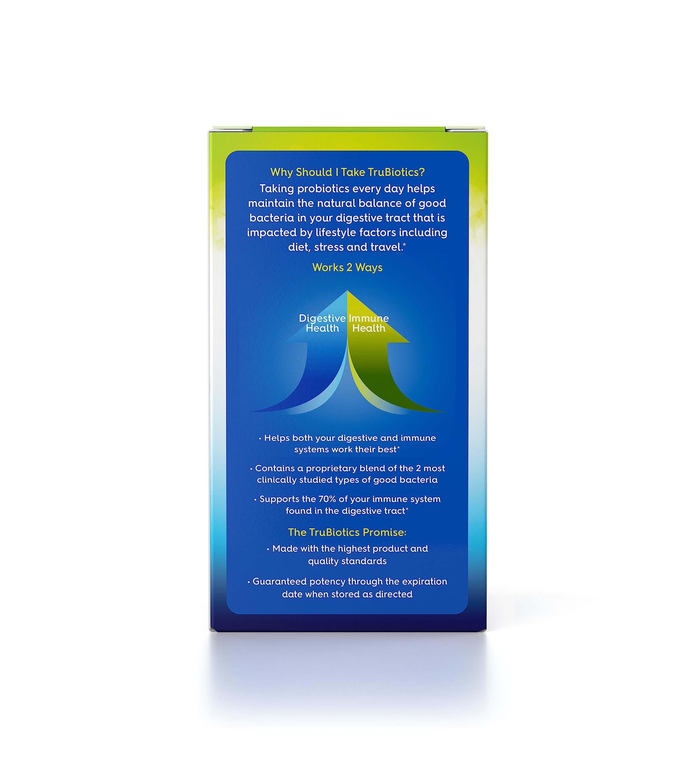 TruBiotics Probiotics for Digestive & Immune Health, Supports Regularity & Helps Relieve Abdominal Discomfort, Gas & Bloating, 2 Clinically Studied Probiotic Strains, Plus Prebiotics, 30 Capsules TruBiotics Au supplements
