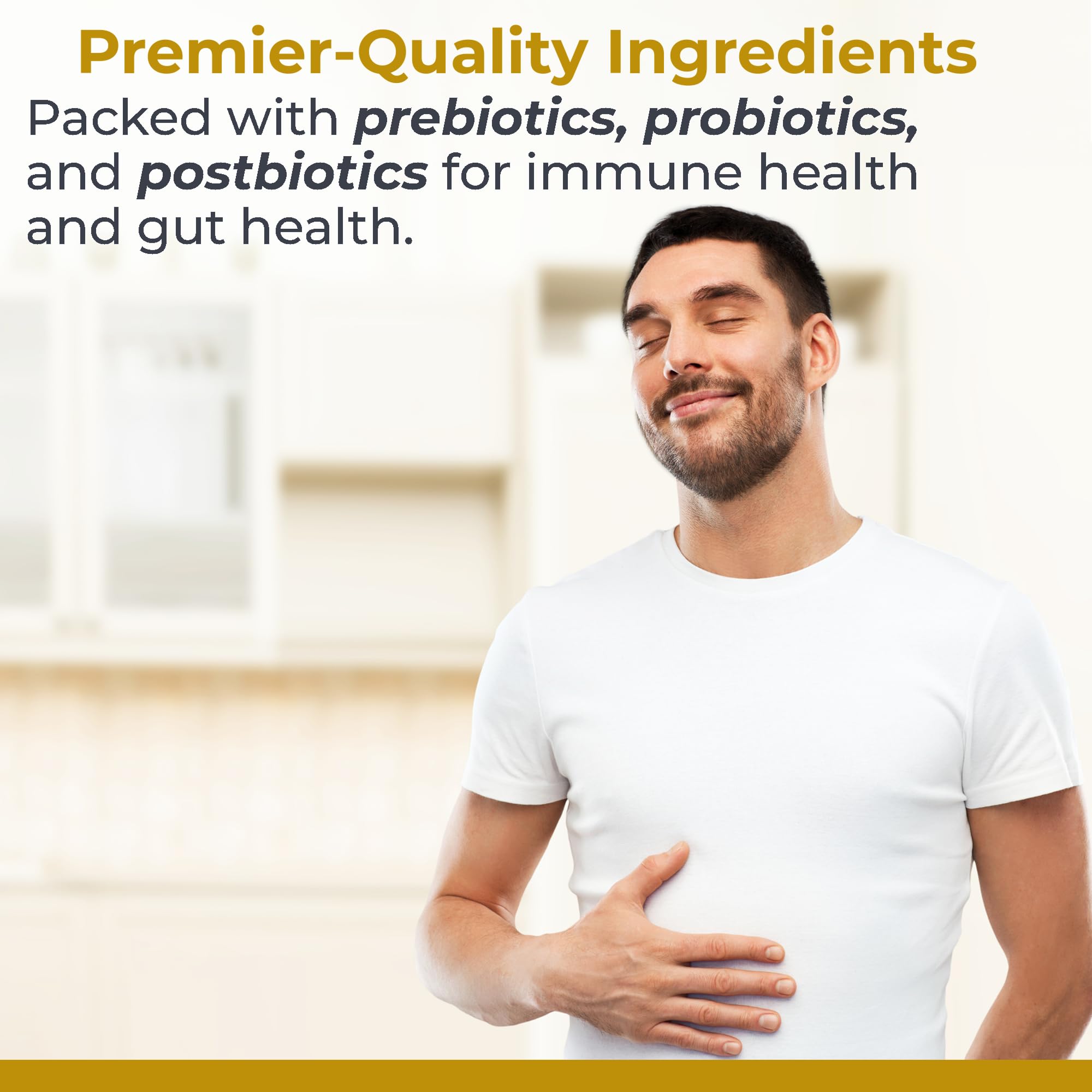 Premier Research Labs Premier Probiotic - Pre Pro Post Biotics for Women & Men, Quad Biotic, Quadbiotic, Prebiotics, Probiotics