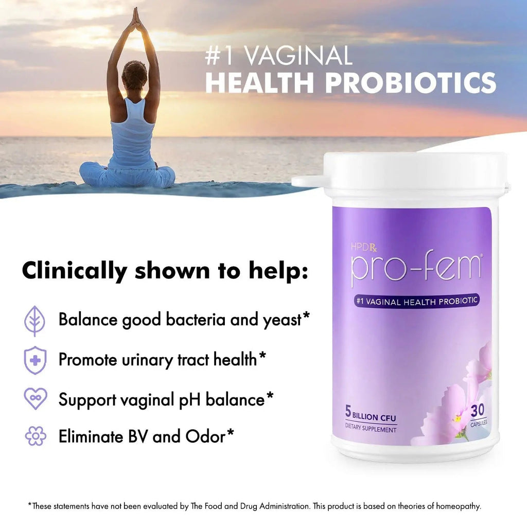 HPD Rx Pro-Fem #1 Vaginal Health Probiotic | Vaginal Probiotics | Clinically Proven to Promote Yeast & PH HPD Rx Au supplements