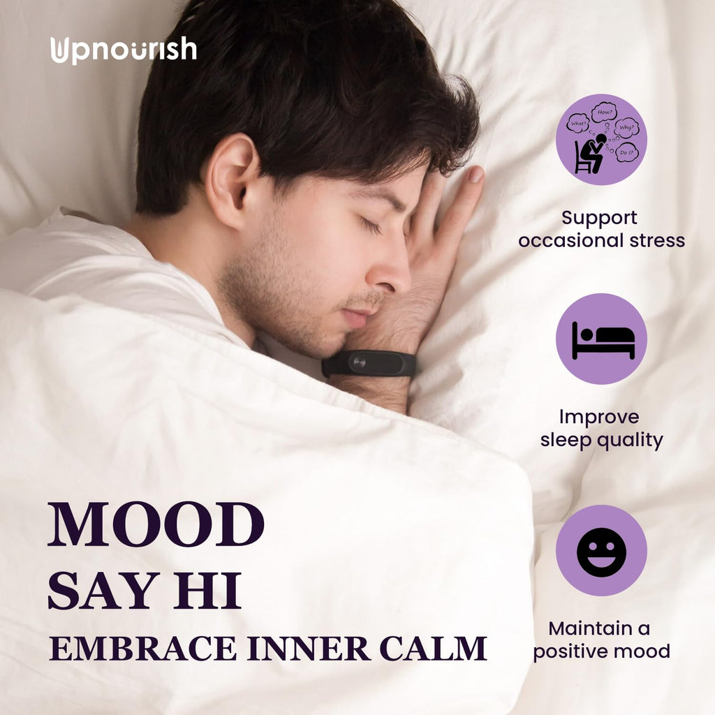 UpNourish Organic Ashwagandha Saffron Supplements with Probiotics - Stress Relief, Mood Enhancer, Calm Happy Pills Support Fatigue Focus Clarity with L-Theanine, Rhodiola, 30 Vegan Capsules UpNourish Au supplements
