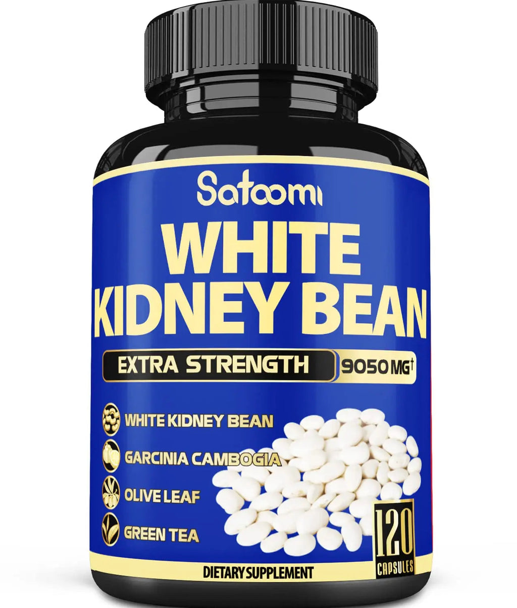 6in1 White Kidney Bean Extract Capsules 9050 Mg - with Garcinia Cambogia, Olive Leaf Satoomi Au supplements