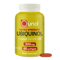 Qunol 200mg Ubiquinol, Powerful Antioxidant for Heart and Vascular Health, Essential for energy production, Natural Supplement Active Form of CoQ10, 60 Count