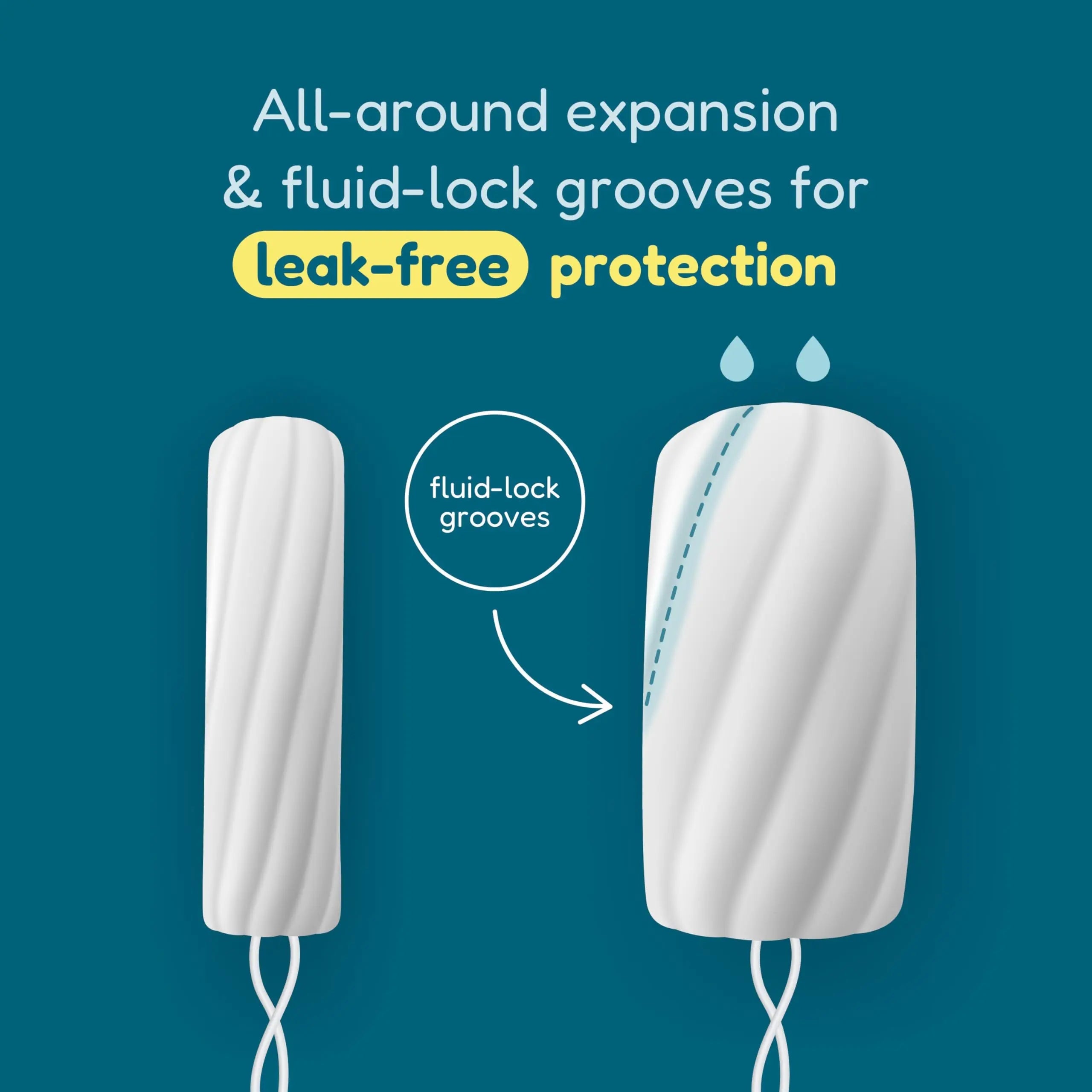o.b. Tampons | Non-Applicator Tampon, Unscented | Super Plus Tampons, 40ct o.b. Au supplements