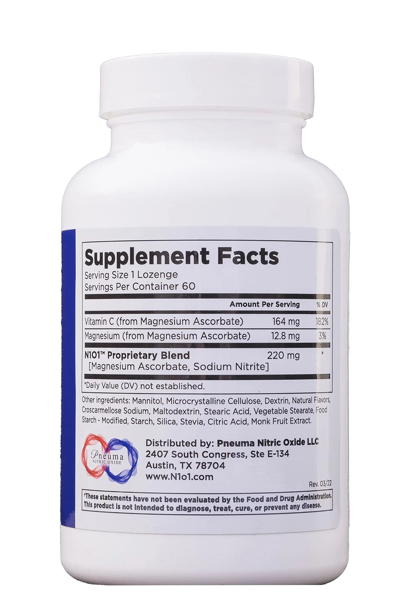 N1O1 Nitric Oxide Lozenges for Heart Health Support - Dietary Supplement N1 O1 NITRIC OXIDE ACTIVATING SERUM Au supplements