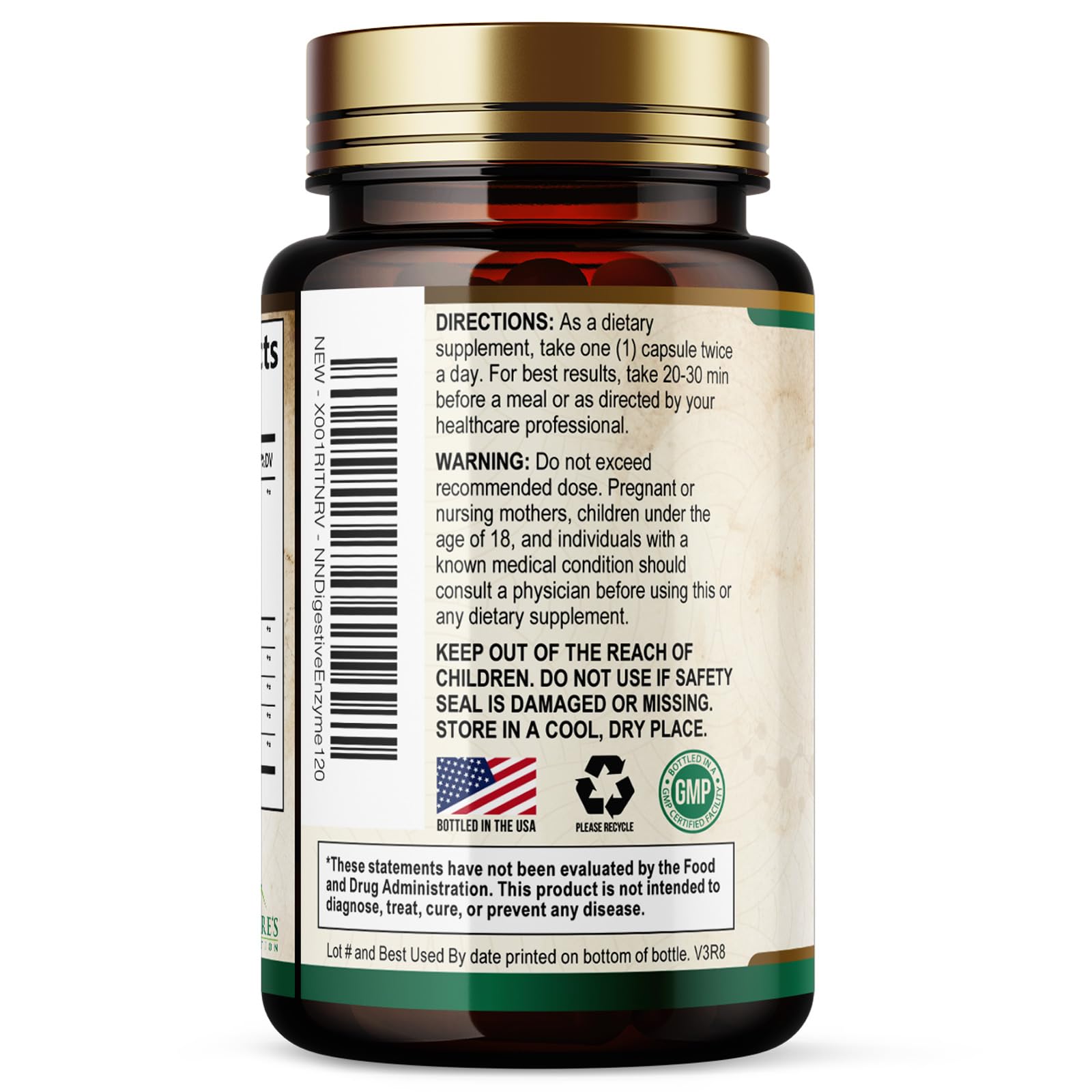Digestive Enzymes - Super Digestive Multi Enzyme Complex for Bloating & Gut Health Support with Bromelain, Papain, Probiotics & Prebiotics - Digestion Health