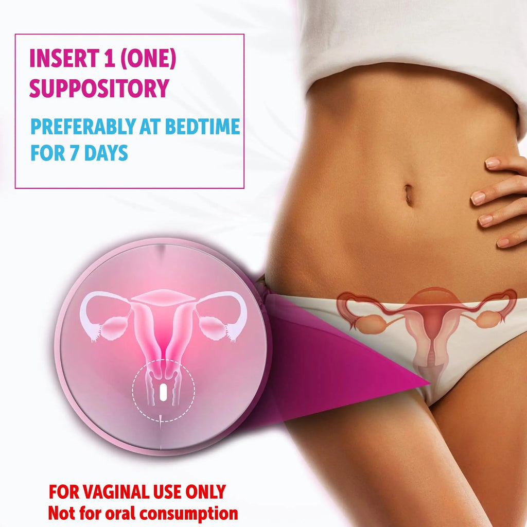 HealthFare Feminiva Boric Acid Vaginal Suppositories - 30 Count, 600mg, Intimate Health Support - 100% Healthfare Au supplements