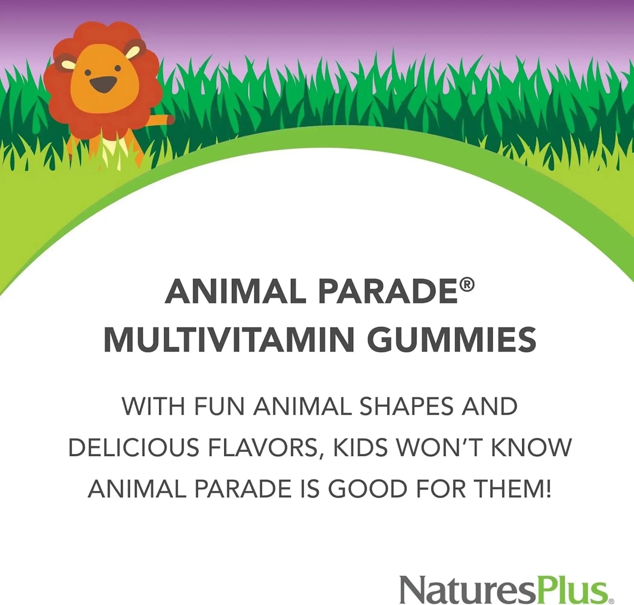 NaturesPlus Animal Parade Multivitamin Children's Gummies - 90 Count - Assorted Cherry, Grape & Orange Flavors NaturesPlus Au supplements