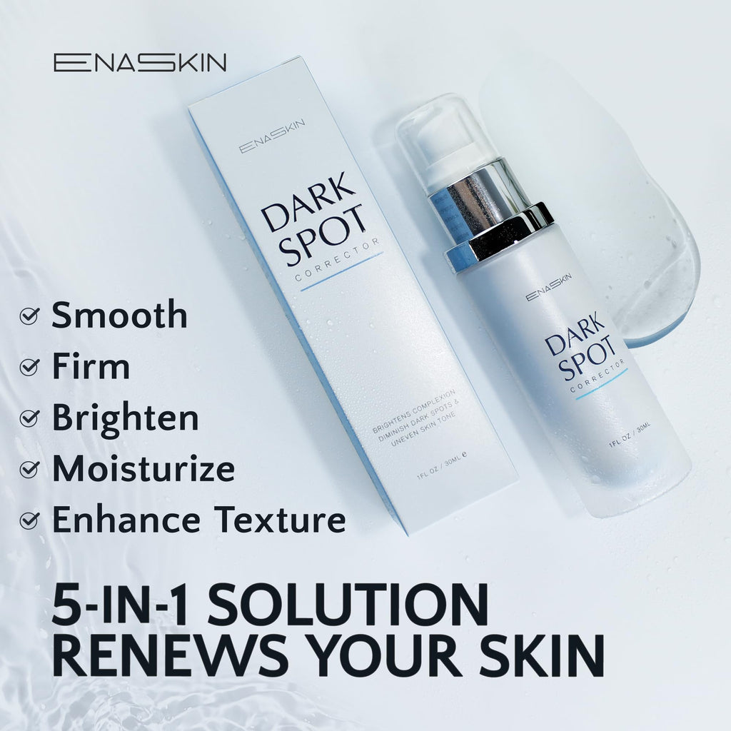 EnaSkin Dark Spot Remover Face & Body Serum: Age Spot Sun Spot Freckles Melasma Brown Spot