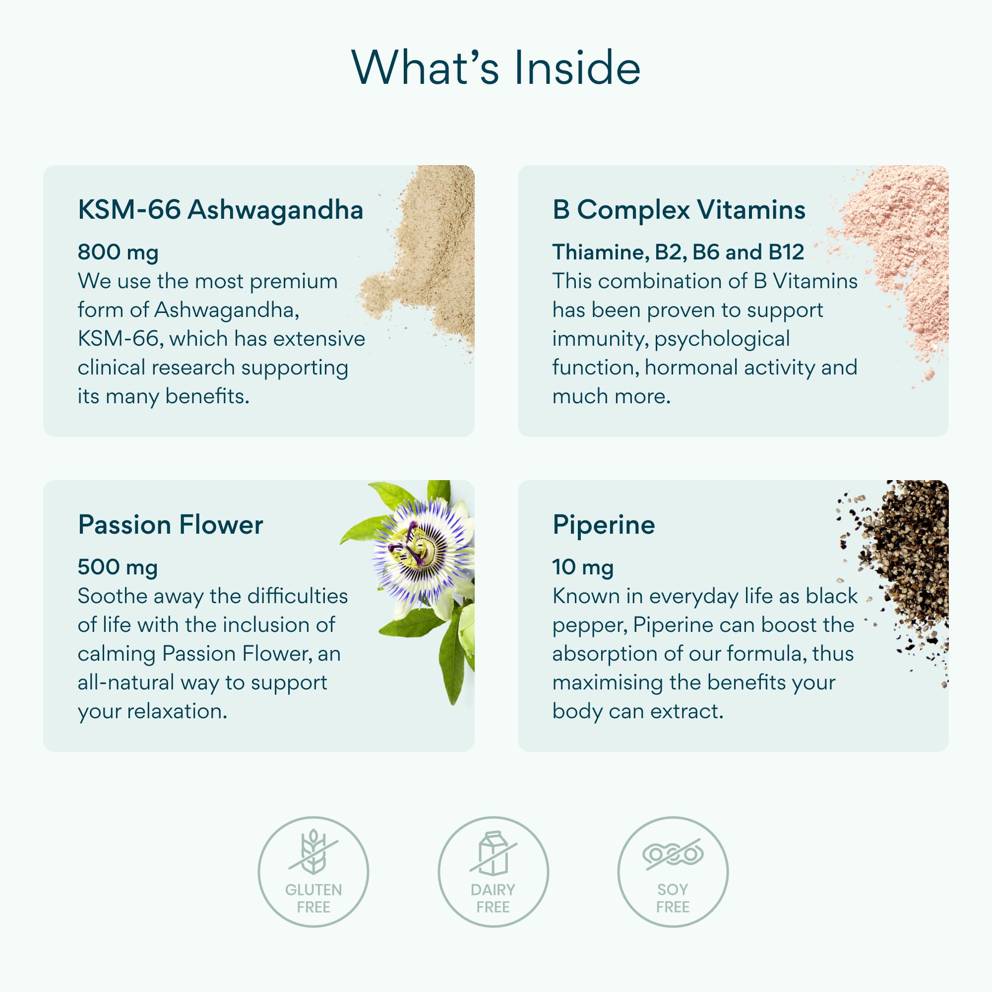 Bettervits Ashwagandha Complex with Passion Flower and Vitamin B – KSM-66® Organic Root Extract 800 mg – Supports Calm, Energy and Emotional Balance – 60 Capsules Bettervits Au supplements