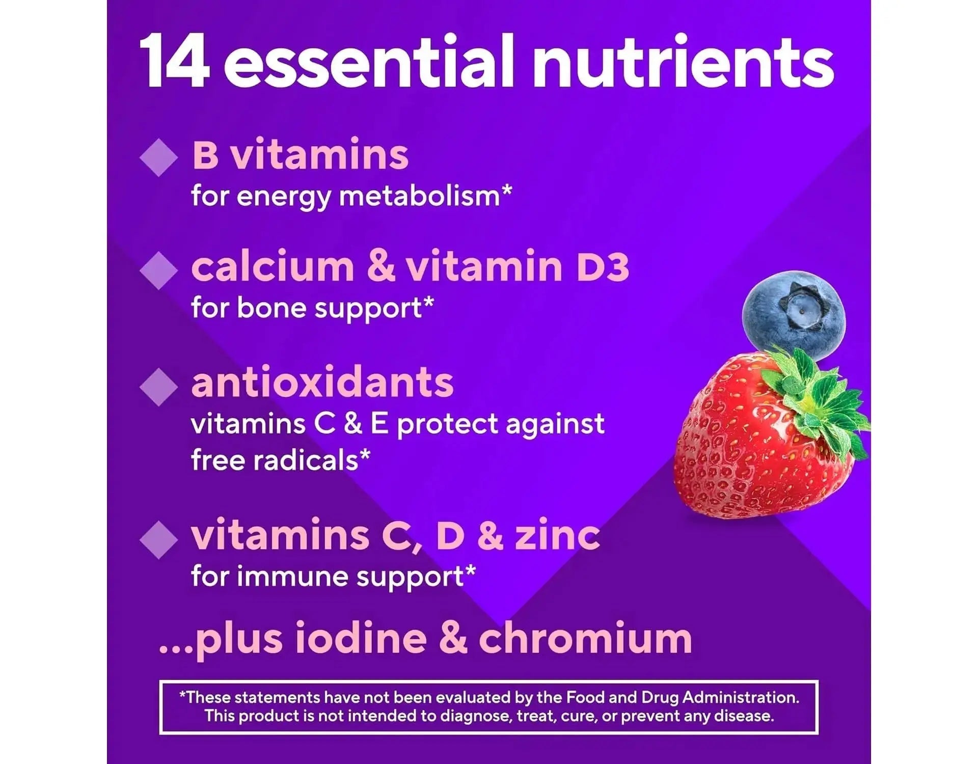 Vitafusion 150 Count with Vitamins A, C, D, E, B-6 and B-12 Womens Multivitamin Gummies, Berry Flavored Daily Vitamins for Women Vitafusion Au supplements