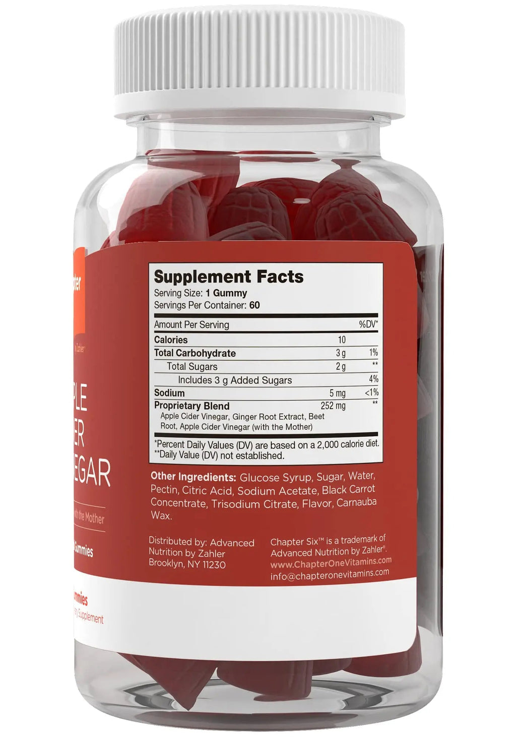 Zahler - Apple Cider Vinegar Gummies Kosher & Delicious ACV for Women Men Raw Zahler Au supplements