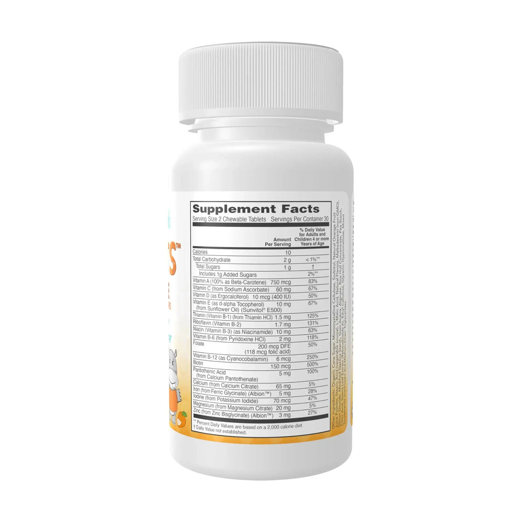 Now Kids Supplements, Kid Vits Multivitamin, Juicy Orange, 60 Chewable Tablets NOW Foods Au supplements