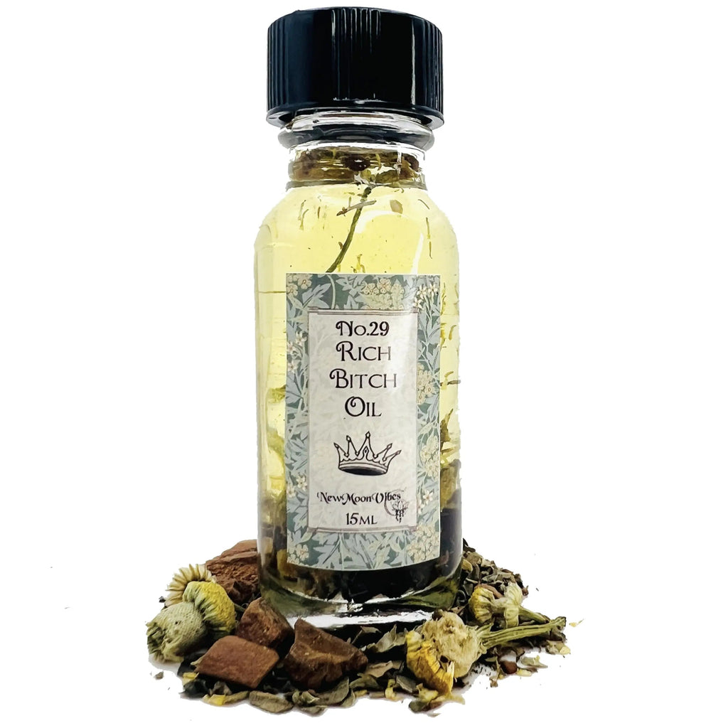 Rich Bitch Oil by New Moon Vibes - Attract Luxury Lavish Lifestyle Abundance Success Wealth THE TUTU FAIRY Au supplements
